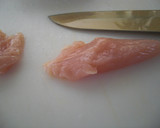 ♪彩り野菜と鶏のささみ揚げ♪作り方1写真