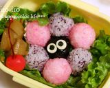 キャラ弁*仕掛けおにぎりのお花弁当★作り方6写真