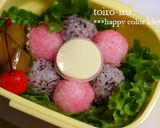 キャラ弁*仕掛けおにぎりのお花弁当★作り方8写真