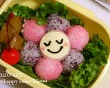 キャラ弁*仕掛けおにぎりのお花弁当★作り方9写真