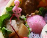 キャラ弁*仕掛けおにぎりのお花弁当★作り方12写真