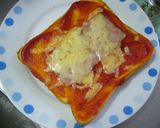 朝食に！ちゃちゃっとピザパン☆作り方4写真