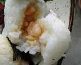 ▲揚げない天ムス♪　えび＆天かすおにぎり作り方7写真