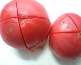 真っ赤なトマトジャム☆作り方1写真