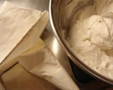 鱧のムースとよもぎ麩の生湯葉包み蒸し作り方2写真
