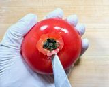 95℃「出汁しょうゆ」トマト冷製パスタ作り方27写真
