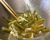 長ねぎと茎ワカメのドレッシング和え作り方6写真