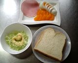 普通じゃなかった★みかんサラダトースト作り方1写真