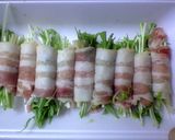 水菜の豚ばら巻き作り方1写真