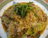 豚肉と野菜の重ね蒸し☆ピリ辛ぶっかけぽん作り方4写真