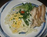 旨麺！冷やしうどん蒸し鶏添え作り方6写真