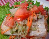 野菜のサワー漬けでღ太刀魚のマリネღ作り方3写真