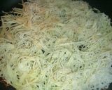 千切りじゃがいもの薄焼き　ピザ風作り方4写真