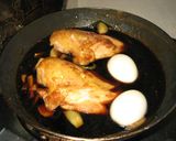 簡単　鶏チャーシュー（半熟卵入り）作り方6写真