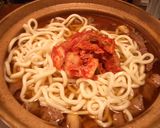 すじ肉キムチうどん作り方6写真