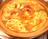 すじ肉キムチうどん作り方7写真