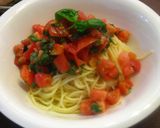 トマト・バジルの冷製パスタ作り方3写真