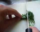 大葉のお味噌汁作り方1写真