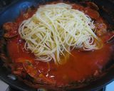 あさりとベーコンの♪トマトスパ作り方10写真