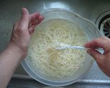 そうめんを巻く道具から作る^^;盛り付け作り方1写真