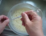 そうめんを巻く道具から作る^^;盛り付け作り方4写真