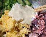 小ダコとふわふわ卵ときゅうりのサラダ♪作り方6写真
