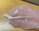 ラーメン屋が教える!ササミの筋処理作り方1写真