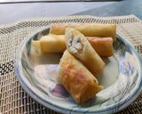 チーズ入り鶏紫蘇春巻♪作り方4写真