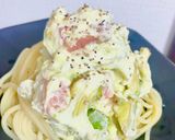 絶品。サーモンとアボカドの濃厚冷製パスタ作り方3写真