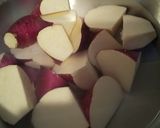 ◆秋和食♡鶏とさつまいものほっこり煮物◆作り方1写真