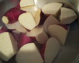◆秋和食♡鶏とさつまいものほっこり煮物◆作り方1写真