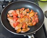 魚肉ソーセージのピザ風作り方2写真