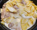 簡単！鶏肉と白菜のチーズクリーム煮込み作り方4写真