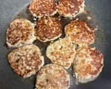 卵不要♪豚ひき肉と豆腐のハンバーグ作り方3写真