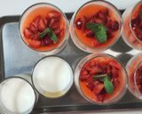 いちごシロップ（いちご杏仁豆腐）作り方4写真