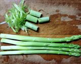 鶏ささみで アスパラの肉巻き 照り焼き作り方1写真
