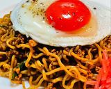 黒胡椒焼きそば　　　　黒胡椒醬鐵板麵作り方10写真