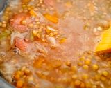 レンズ豆とチョリソーの煮込み作り方4写真