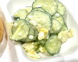 きゅうりと卵とはちみつチーズのサラダ作り方4写真