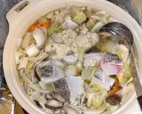 鱈と白子の野菜たっぷり味噌スープ作り方3写真