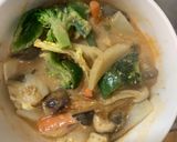 肉無チクワ洋風梅照りクリーム味野菜炒作り方16写真