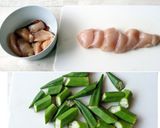 オクラとささみのシンプル中華炒め作り方1写真
