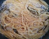 簡単夕飯昼食ワンパンツナ小松菜和風クリームパスタ作り方3写真