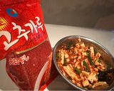 鶏ガラスープの素を使った長芋キムチ🇰🇷作り方3写真