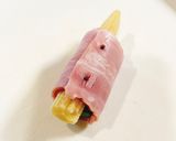 お弁当に！ヤングコーンのお花ベーコン巻き作り方5写真