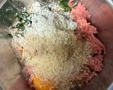 簡単!蓮根と大葉の甘辛鶏つくね作り方3写真