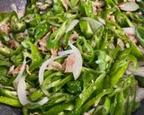 万願寺で青椒肉絲(お弁当)作り方7写真