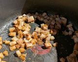 叉焼・茹で卵・マカロニ・ポテトの集合サラダ作り方2写真