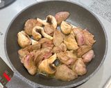 鶏レバーとマッシュルームのバルサミコ炒め作り方5写真