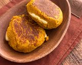 カボチャの煮物で甘じょっぱチーズお焼き作り方5写真